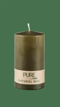 PURE Bougie Cylindrique Vert