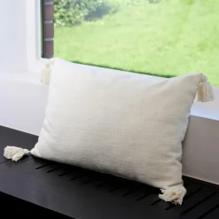 RAVI Coussin Blanc