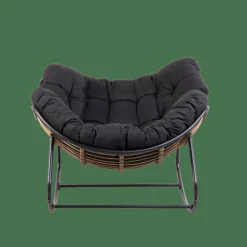 ROCKO Chaise à Bascule Noir