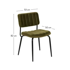 ROXY Chaise De Salle à Manger Largeur : 46cm