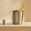 SHAKE & STIR Refroidisseur Vin Mousseux Argent, Inox