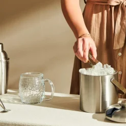 SHAKE & STIR Seau à Glace Avec Pince 1,3l