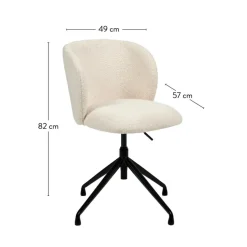 TATE Chaise De Bureau Blanc