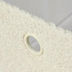 TEDDY Panier Pliable Blanc Cassé