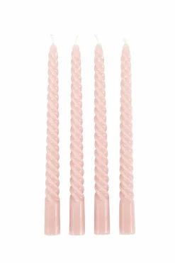 TWIST Bougies Torsadées Set De 4 Vert