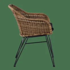 VIENNA Chaise De Salle à Manger Noir, Naturel