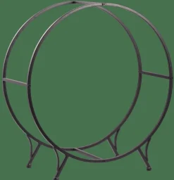 WHEEL Étagère Pour Bois Noir
