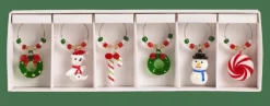 X-MAS Marque Verre Set De 6 Multicolore
