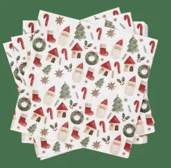 X-MAS VIBE Set De 20 Serviettes Multicolore