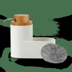 YOKO Distributeur De Savon Avec éponge Blanc