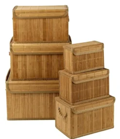 ZEN Boîte De Rangement Avec Anses Naturel